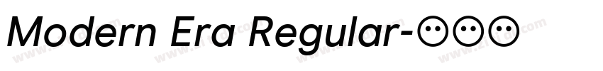 Modern Era Regular字体转换